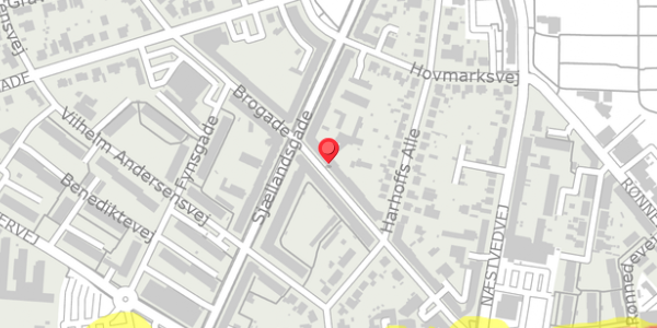 Trafikstøjkort på Brogade 25, st. th, 4100 Ringsted