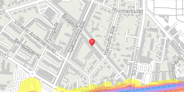Trafikstøjkort på Brogade 26, 1. th, 4100 Ringsted