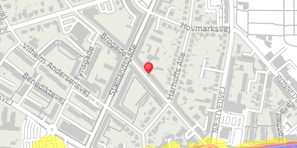 Trafikstøjkort på Brogade 27, 2. th, 4100 Ringsted