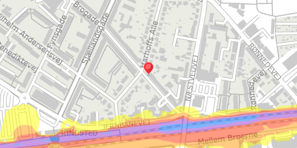Trafikstøjkort på Brogade 37, 3. tv, 4100 Ringsted