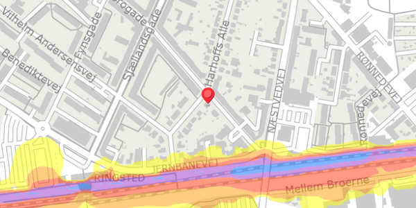 Trafikstøjkort på Brogade 38, st. , 4100 Ringsted