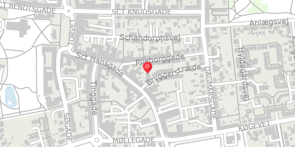 Trafikstøjkort på Bryggerstræde 3, 2. , 4100 Ringsted