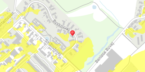 Trafikstøjkort på Byskovvej 3, 4100 Ringsted