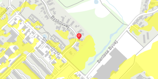 Trafikstøjkort på Byskovvej 8, 4100 Ringsted