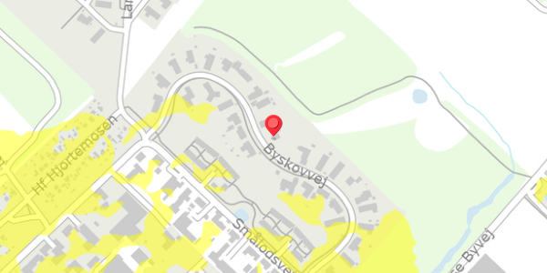 Trafikstøjkort på Byskovvej 22, 4100 Ringsted