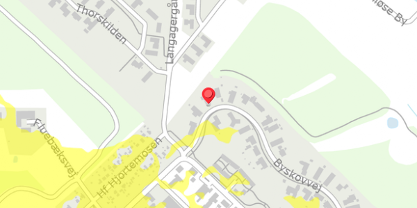 Trafikstøjkort på Byskovvej 38, 4100 Ringsted