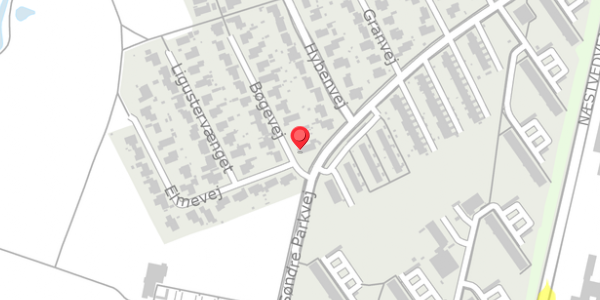 Trafikstøjkort på Bøgevej 19, . , 4100 Ringsted