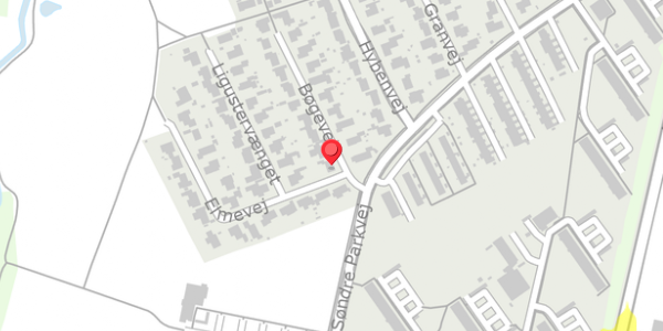 Trafikstøjkort på Bøgevej 20, . , 4100 Ringsted