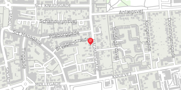 Trafikstøjkort på Dagmarsgade 32, . , 4100 Ringsted