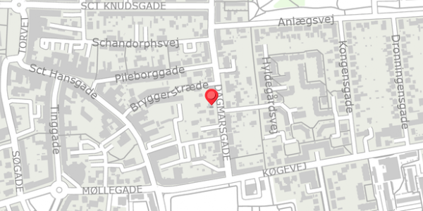 Trafikstøjkort på Dagmarsgade 34, . , 4100 Ringsted