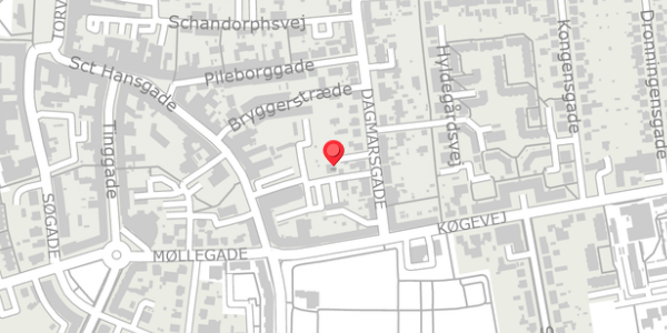 Trafikstøjkort på Dagmarsgade 42, . , 4100 Ringsted
