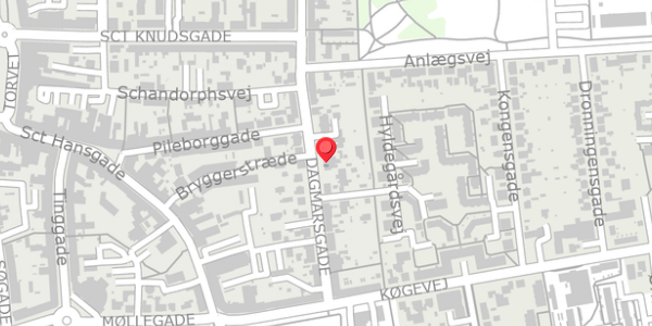 Trafikstøjkort på Dagmarsgade 51, . , 4100 Ringsted