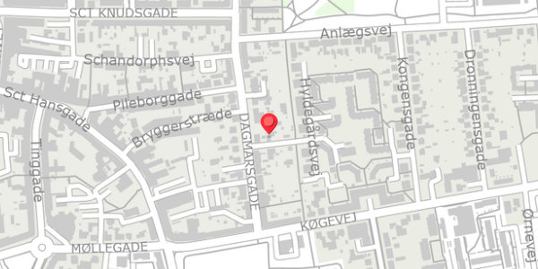 Trafikstøjkort på Dagmarsgade 57B, . , 4100 Ringsted