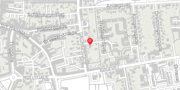 Trafikstøjkort på Dagmarsgade 63B, . , 4100 Ringsted