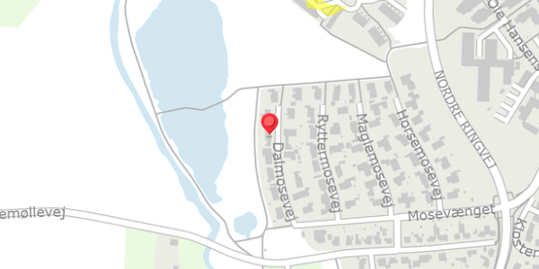 Trafikstøjkort på Dalmosevej 9, 4100 Ringsted