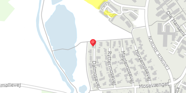 Trafikstøjkort på Dalmosevej 13, . , 4100 Ringsted