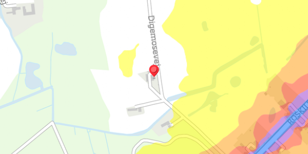 Trafikstøjkort på Digemosevej 17, . , 4100 Ringsted