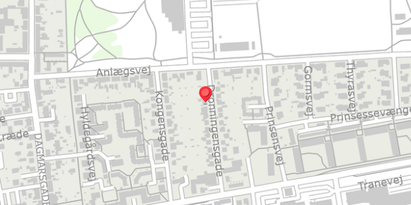 Trafikstøjkort på Dronningensgade 8, . , 4100 Ringsted