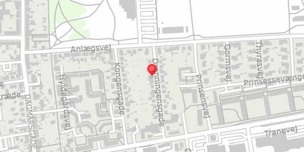 Trafikstøjkort på Dronningensgade 10, . , 4100 Ringsted