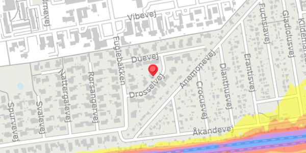 Trafikstøjkort på Drosselvej 5, . , 4100 Ringsted