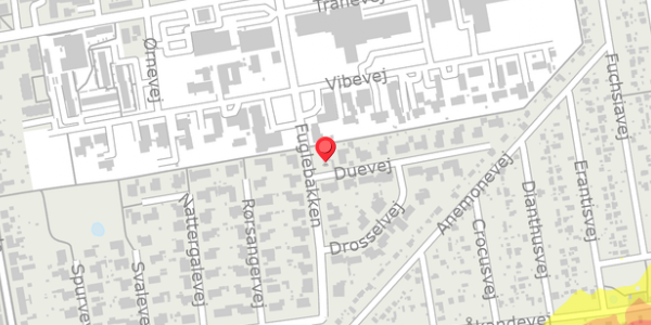 Trafikstøjkort på Duevej 1, 4100 Ringsted