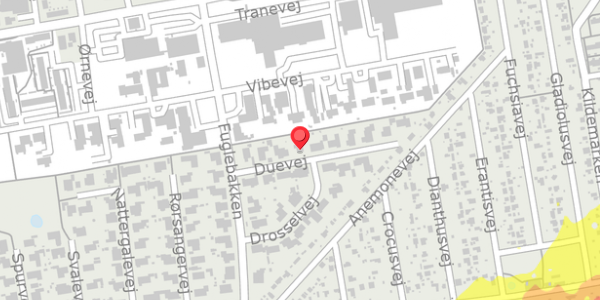 Trafikstøjkort på Duevej 7, 4100 Ringsted