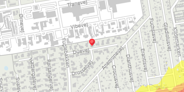 Trafikstøjkort på Duevej 9, 4100 Ringsted