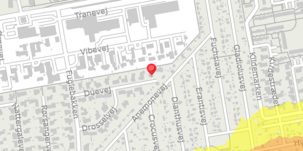 Trafikstøjkort på Duevej 17, 4100 Ringsted