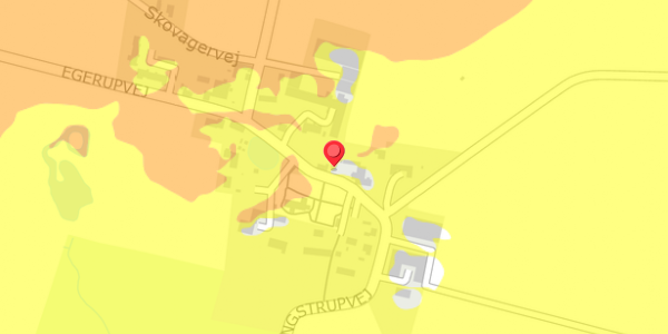 Trafikstøjkort på Egerupvej 8, . , 4100 Ringsted