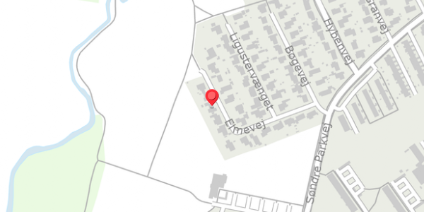 Trafikstøjkort på Elmevej 6, . , 4100 Ringsted