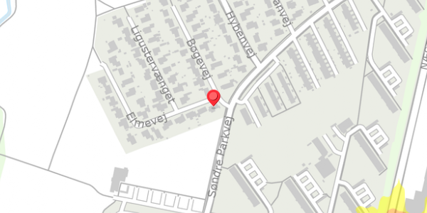 Trafikstøjkort på Elmevej 26, . , 4100 Ringsted