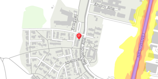 Trafikstøjkort på Eriksvej 5, 4100 Ringsted