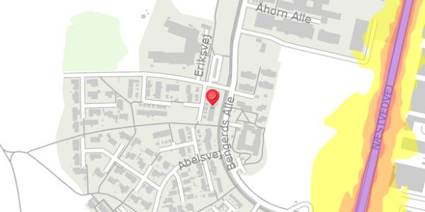 Trafikstøjkort på Eriksvej 7, . , 4100 Ringsted