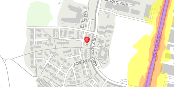 Trafikstøjkort på Eriksvej 11, . , 4100 Ringsted