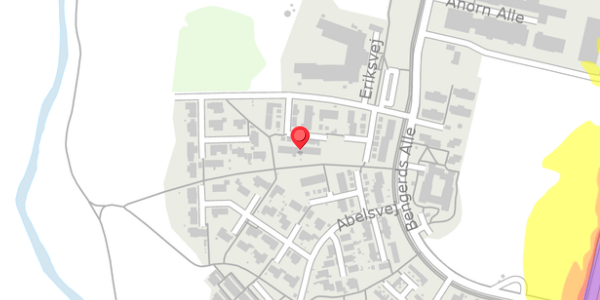 Trafikstøjkort på Eriksvej 49, 4100 Ringsted
