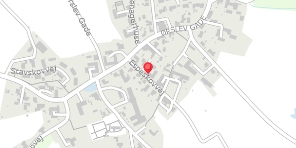 Trafikstøjkort på Espeskovvej 5B, 4100 Ringsted