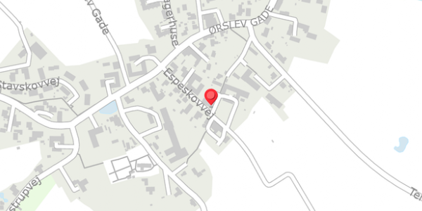 Trafikstøjkort på Espeskovvej 7D, 4100 Ringsted