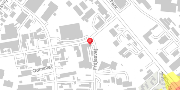 Trafikstøjkort på Frejasvej 2, 4100 Ringsted