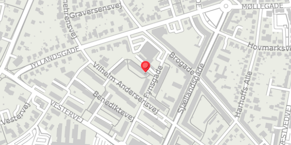 Trafikstøjkort på Fynsgade 8, 2. th, 4100 Ringsted