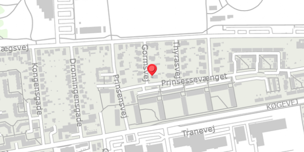 Trafikstøjkort på Gormsvej 7, 4100 Ringsted