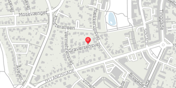 Trafikstøjkort på Graversensvej 4, . , 4100 Ringsted