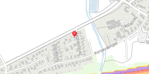 Trafikstøjkort på Hagbardsvej 7, 4100 Ringsted