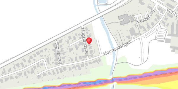 Trafikstøjkort på Hagbardsvej 8, . , 4100 Ringsted