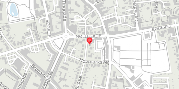 Trafikstøjkort på Harhoffs Alle 3, . , 4100 Ringsted