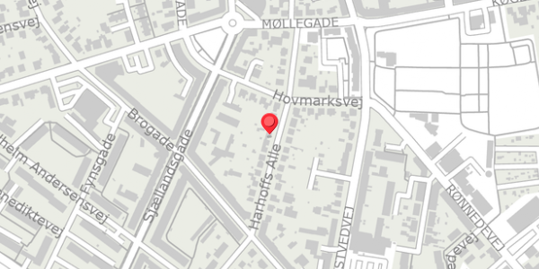 Trafikstøjkort på Harhoffs Alle 14, . , 4100 Ringsted