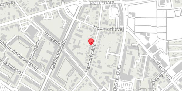 Trafikstøjkort på Harhoffs Alle 18, . , 4100 Ringsted