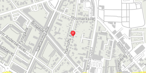 Trafikstøjkort på Harhoffs Alle 21, . , 4100 Ringsted
