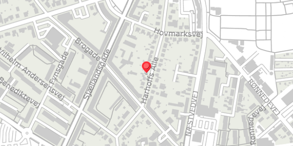Trafikstøjkort på Harhoffs Alle 24, 4100 Ringsted