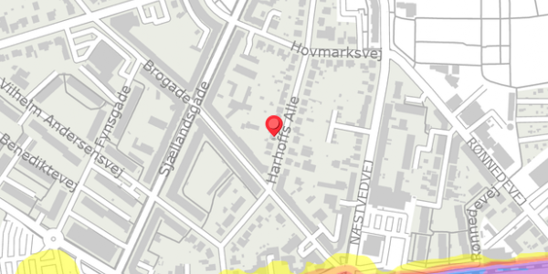 Trafikstøjkort på Harhoffs Alle 26, . , 4100 Ringsted