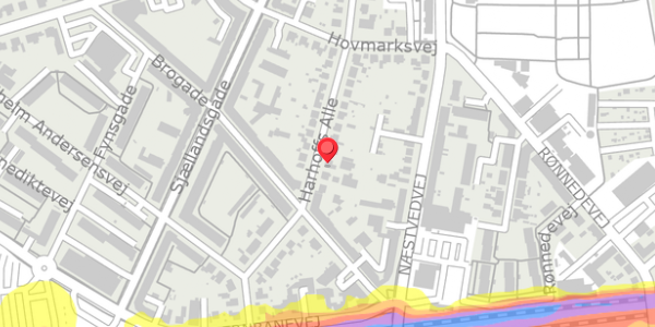 Trafikstøjkort på Harhoffs Alle 27, . , 4100 Ringsted